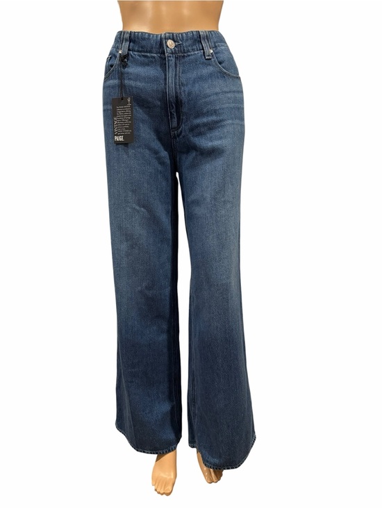 PAIGE Denim - Paige Jeans Womens Blue Denim Zoey Wide Leg High Rise Boho Size 29